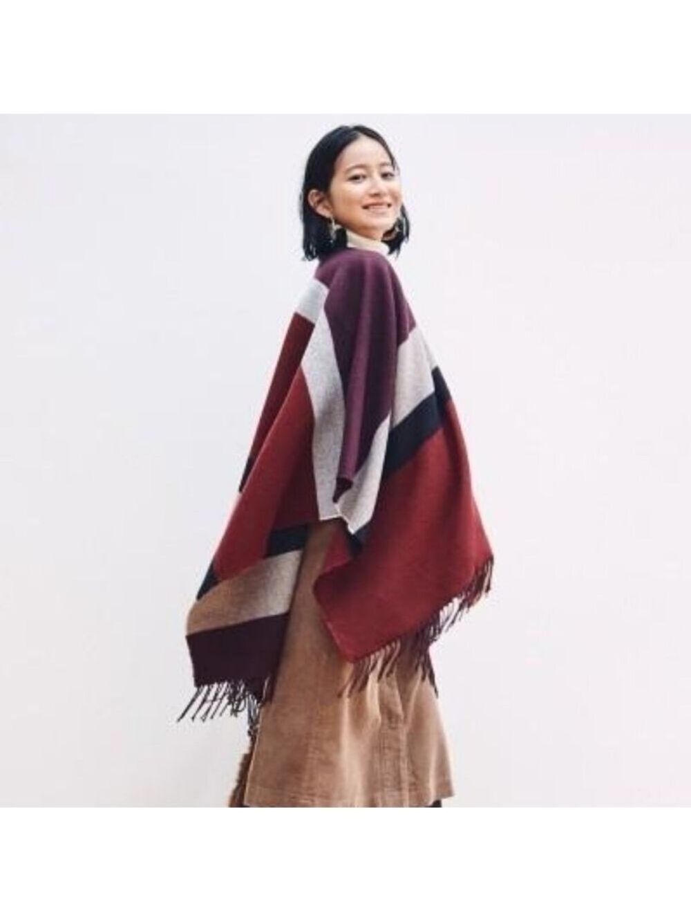 HP. Uniqlo 2Way Stole Colour Blocked Scarf